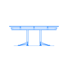 Furniture Conference Table Burdick Group Tables Rectangular Svg Line Art, Free Vectors File